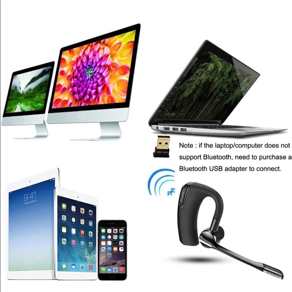 Bluetooth Headset HandsFree Wireless Bluetooth Stereo Earpiece with Microphone - Picture 3 of 3